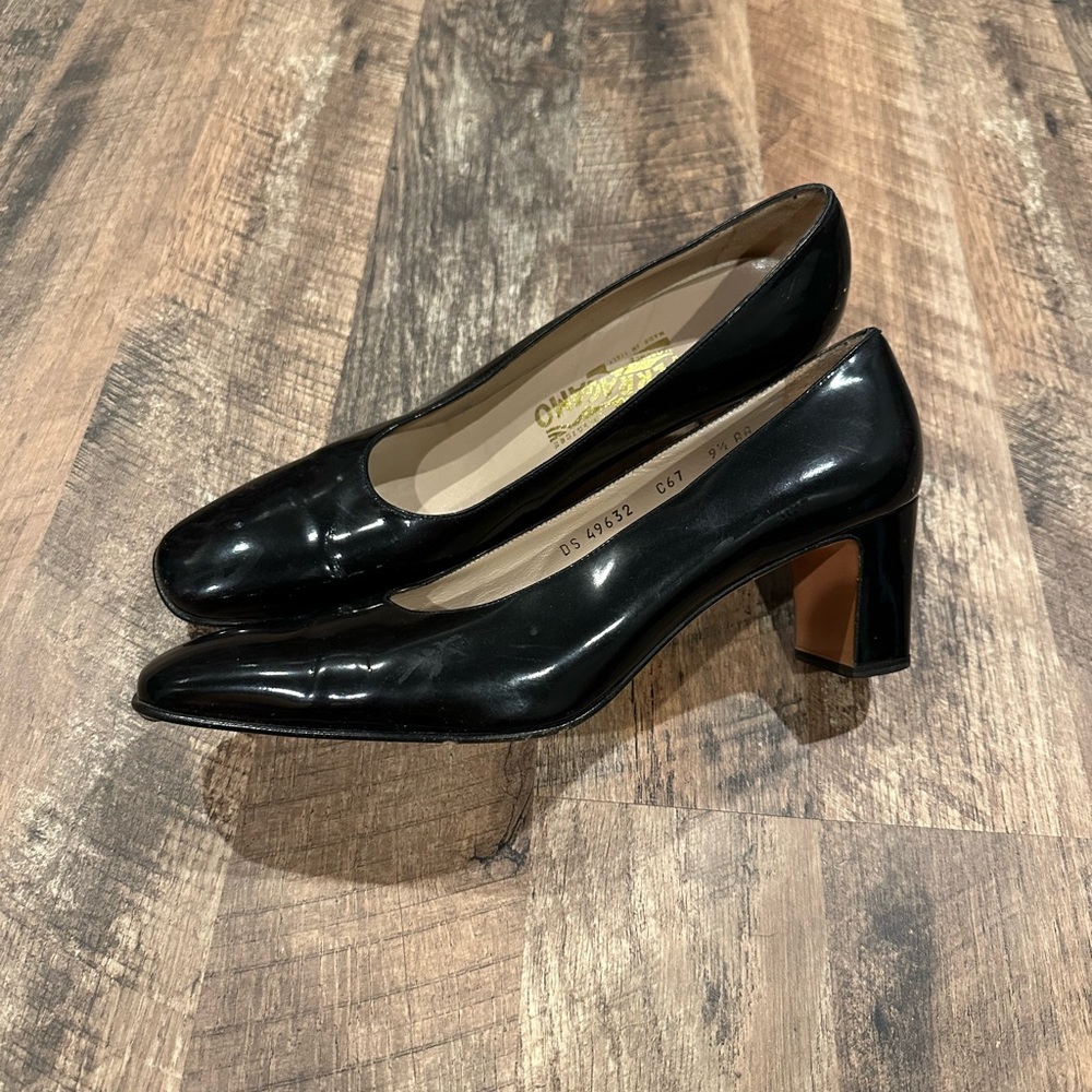 Salvatore Ferragamo Woman’s Heels Black Made in Italy Shoes